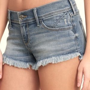 Hollister Low-rise Frayed Jean Shorts